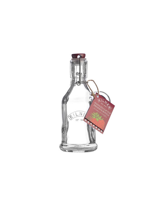 KIlner Kilner Μπουκάλι Νερού Γυάλινο με Κλιπ Διάφανο 200ml