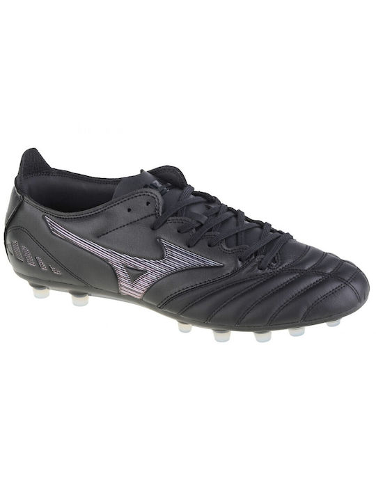 Mizuno Morelia Neo III AG-Pro Niedrig Fußballschuhe mit Stollen Schwarz