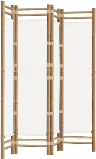 vidaXL Decorative Room Divider made of Bamboo with 4 Panels 180x160cm