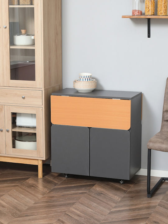 Table Kitchen Wooden Gray 70x83x75cm