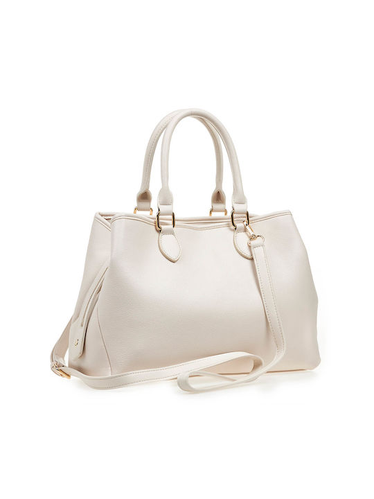 Verde Damen Tasche Tote Hand Beige