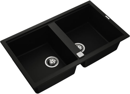 Teka Tegranite Nova 90 B-TG 2B Ένθετος από Συνθετικό Γρανίτη Μ86xΠ51cm