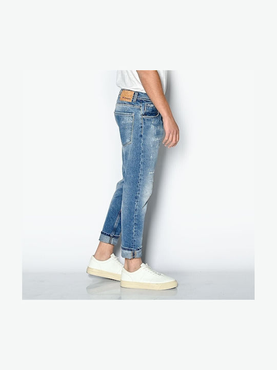 Men's Jeans Pants with Slim Fit Blue