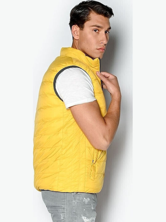 Ärmellos Jacke Puffer Anthracite-Yellow