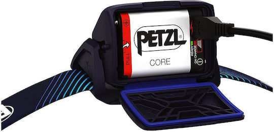Petzl Επαναφορτιζόμενος Φακός Κεφαλής LED IPX4 με Μέγιστη Φωτεινότητα 600lm Actik Core
