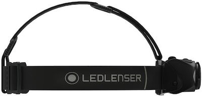 LedLenser Rechargeable Headlamp LED Waterproof IP54 with Maximum Brightness 600lm Headlamp MΗ8