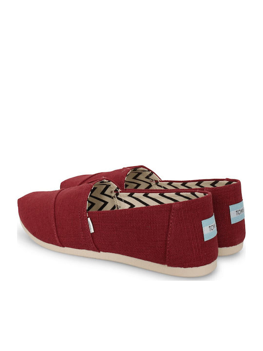 Women's Fabric Espadrilles Red