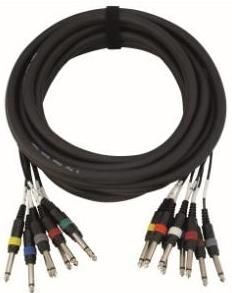 Cobra Cable 6.3mm male - 6.3mm male 3m Μπλε 8τμχ (57133)