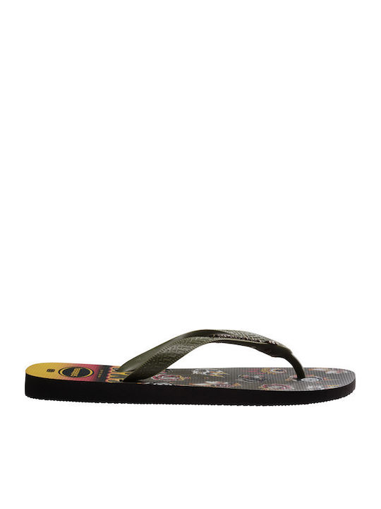 Top Tribo Ανδρικά Flip Flops Black/Moss