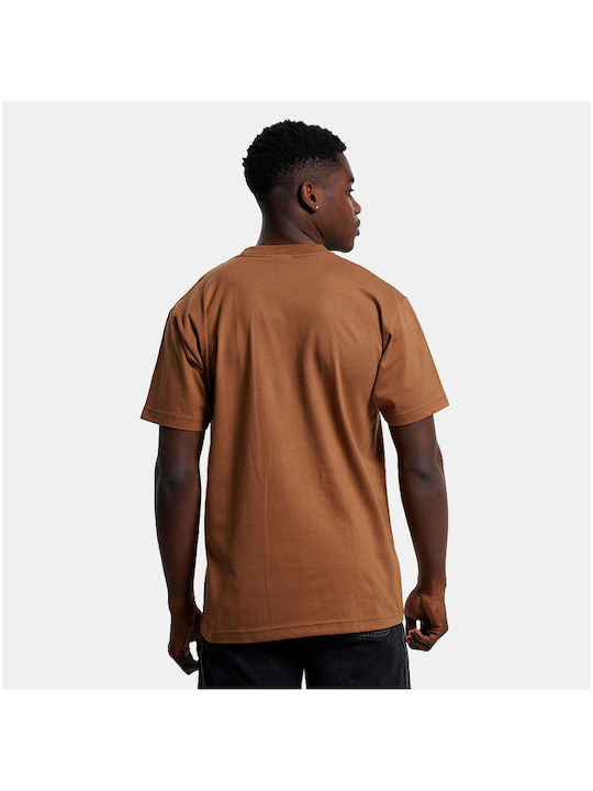 HUF Fire Starter Herren T-Shirt Kurzarm Braun