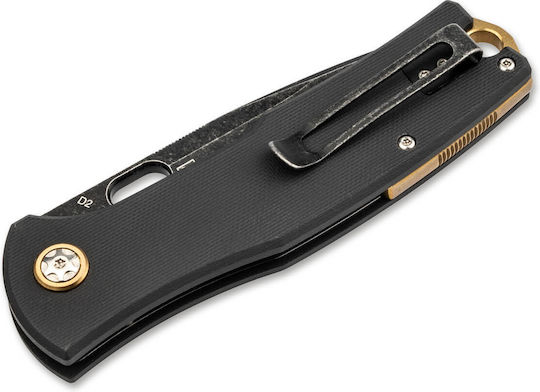Boker Plus Fieldfolder Taschenmesser Schwarz Gesamtlänge 20.5cm mit Klinge 8.65cm Dicke 4mm in Hülle