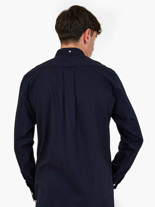 Gant Men's Shirt Long Sleeve Navy Blue