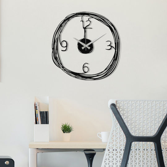Wallity Gergo Wall Clock Metallic Black Ø48cm