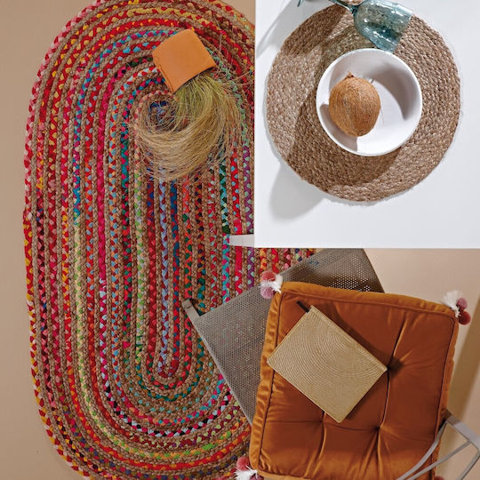 Kentia Yute Rug Rectangular Summer from Jute 233 Multi