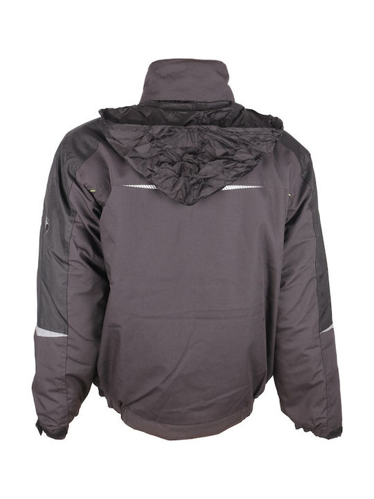 Stenso Kastor Work Jacket Cold with Detachable Hood Gray .2XL