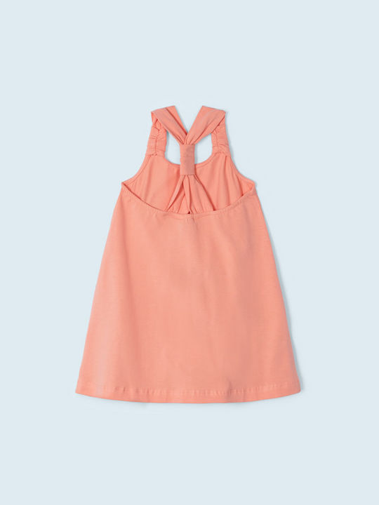 Mayoral Kids Dress Sleeveless Orange