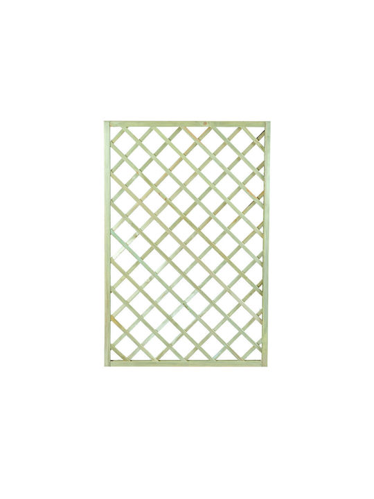 Spalier Garten (12x12) aus Holz mit Rhombus Rasterdesign in Beige Farbe 60x180cm