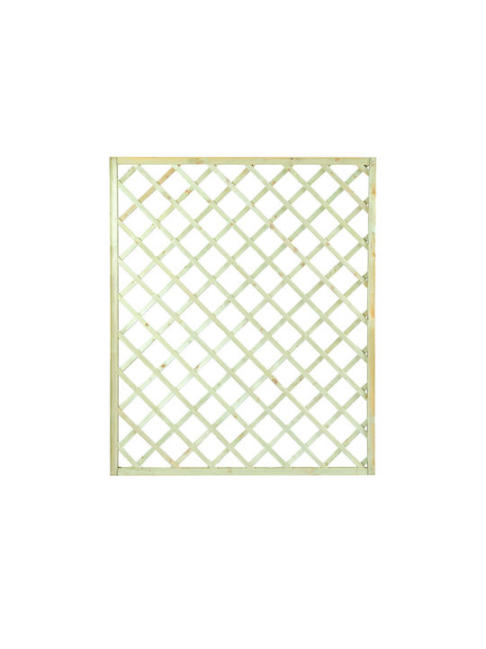 Spalier Garten (12x12) aus Holz mit Rhombus Rasterdesign in Beige Farbe 60x180cm