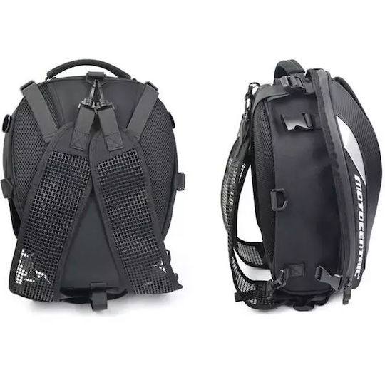 MC-0102 Motorcycle Tank Bag with Tanklock Black / Red 37lt