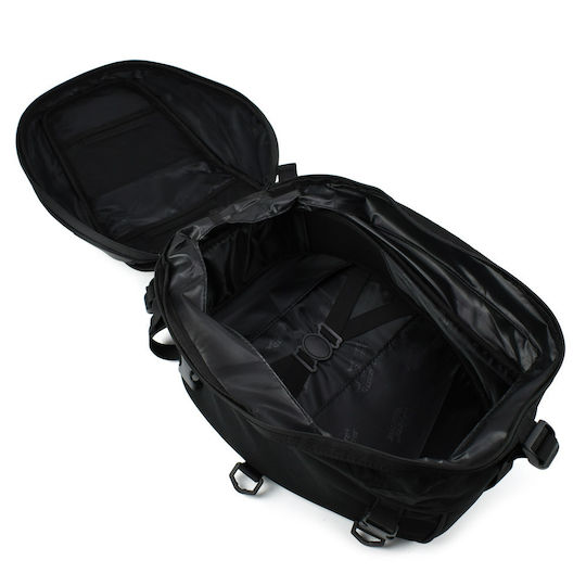 MC-0102 Motorcycle Tank Bag with Tanklock Black / Red 37lt