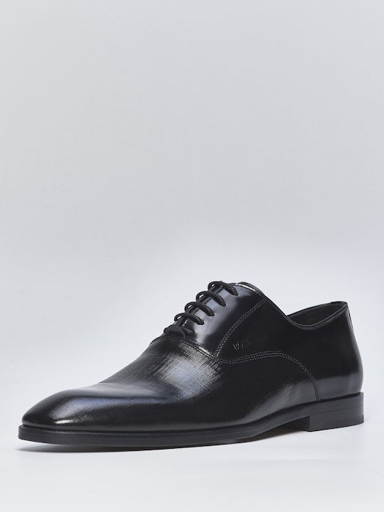 Boss Shoes Leder Herrenschuhe Black Glamour