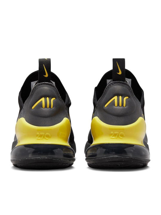 Air Max 270 Air Max 270 GS Детски маратонки Low Черно жълто Strike