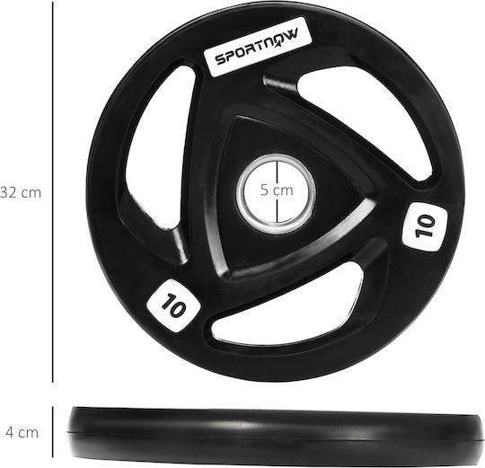 Sportnow Sportnow Σετ Δίσκοι Ολυμπιακού Τύπου Μεταλλικοί 2 x 10kg Φ50mm με Λαβές