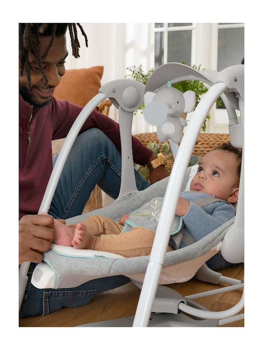 Ingenuity Electric Relax pentru Bebeluși Leagăn ConvertMe Swing-2-Seat cu Muzică și Vibrații Swell pentru Copil până la 9kg