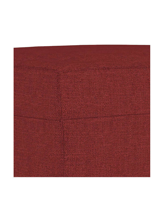 Burgundisches Stoff Fußhocker 70x55x41cm