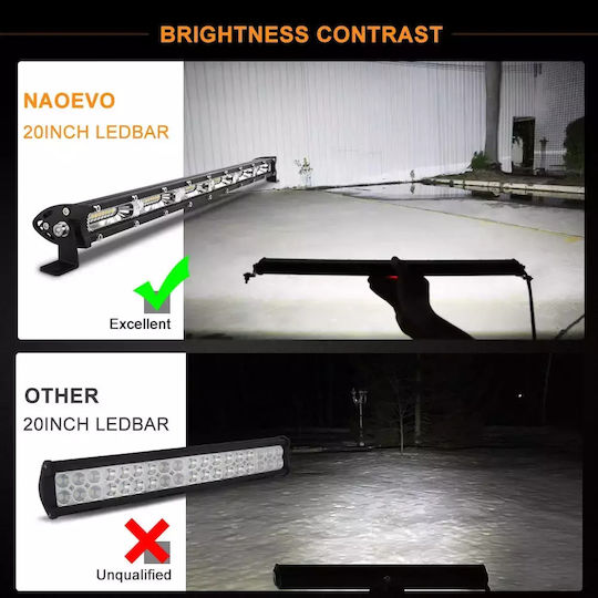 Waterproof LED Lightbar Universal 12V 160W 50cm 1pcs