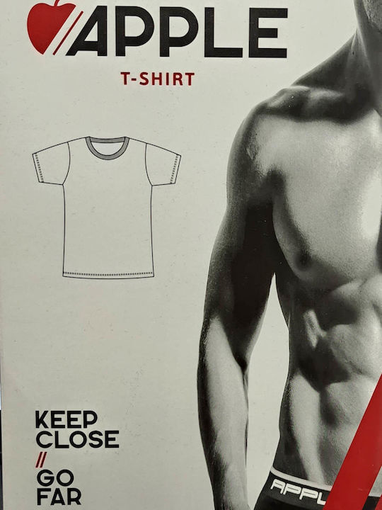 Apple Boxer 0410400 Men's Short Sleeve Undershirt White