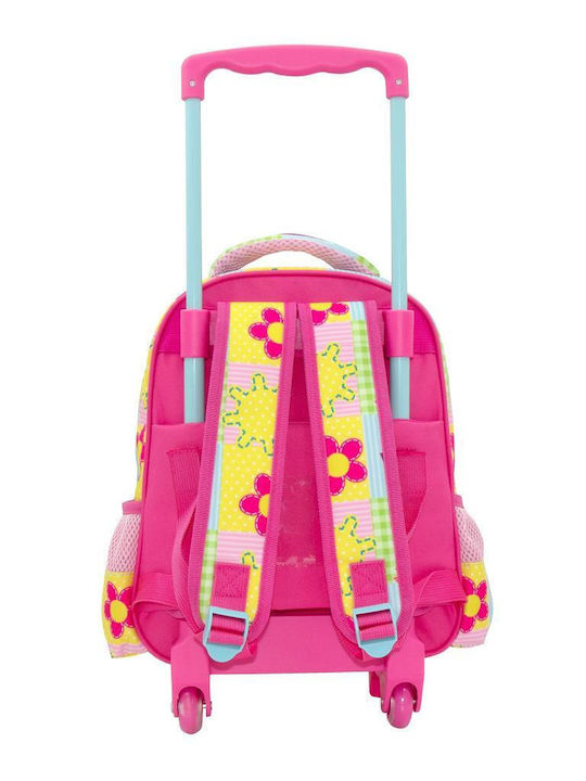 Must 3D Made With Love with 2 compartments School Bag Trolley Kindergarten Multicolored