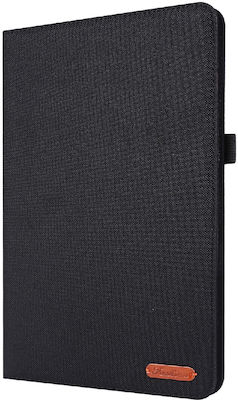Ancus Flip Cover Υφασμάτινο Μαύρο (Galaxy Tab S8 Ultra)