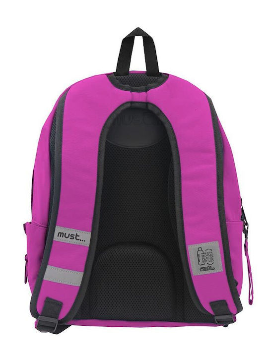 Must Team Monochrome Plus Doppelter Schulranzen Rucksack für Junior High-High School mit Flaschenhalter Fuchsie 25lt 32 x 19 x 42cm