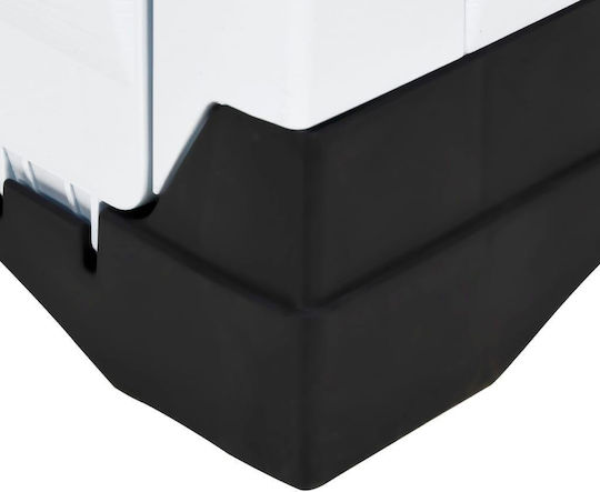 vidaXL Dog House Plastic Outdoor Gray 90.5x68x66cm