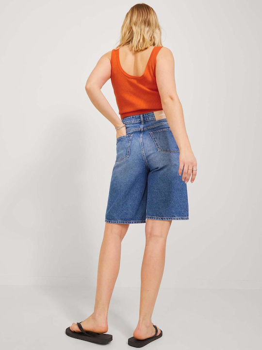 Jack & Jones Damen Sommer Crop Top Ärmellos Orange