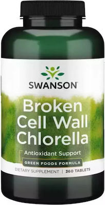 Swanson Broken Cell Wall Chlorella 360 ταμπλέτες