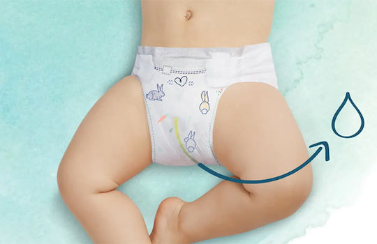 Pampers Πάνες με Αυτοκόλλητο Harmonie 1+1 No. 1 για 2-5kg 100τμχ