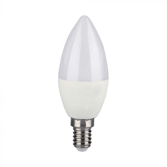 V-TAC Bec Smart LED 4.8W pentru Dulie E14 și Formă C37 RGBW 450lm