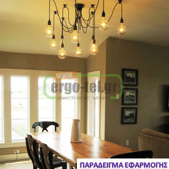Adeleq Λάμπα LED 12W 95mm για Ντουί E27 και Σχήμα G95 Θερμό Λευκό 1521lm