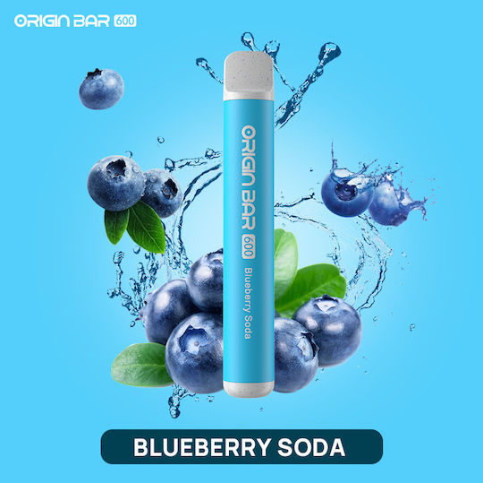 Aspire Origin Bar Ηλεκτρονικό Τσιγάρο μιας Χρήσης 600 Εισπνοών Blueberry Soda 2ml 20mg Μπλε