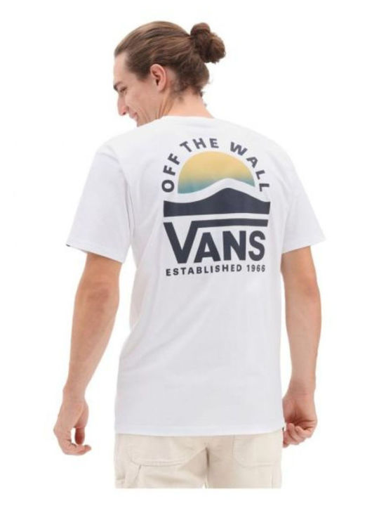 Vans Sideset Herren T-Shirt Kurzarm Weiß