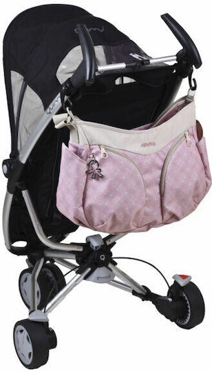 Okiedog Shoulder/Hand Diaper Bag Mondo Biscotti Pink 49x19x32cm.