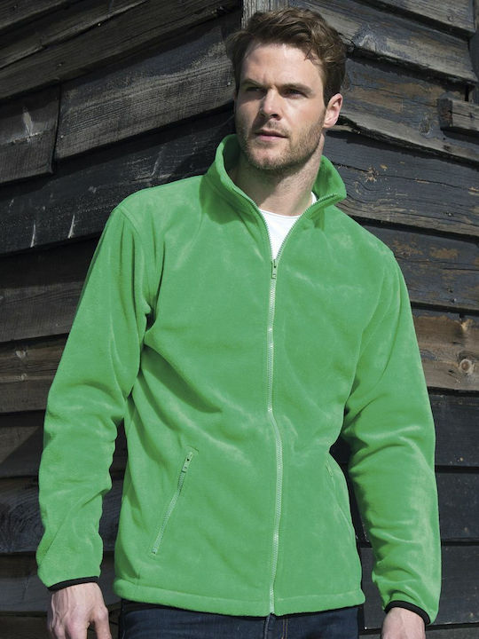 Result R220X Men's Long Sleeve Promotional Cardigan Vivid Green