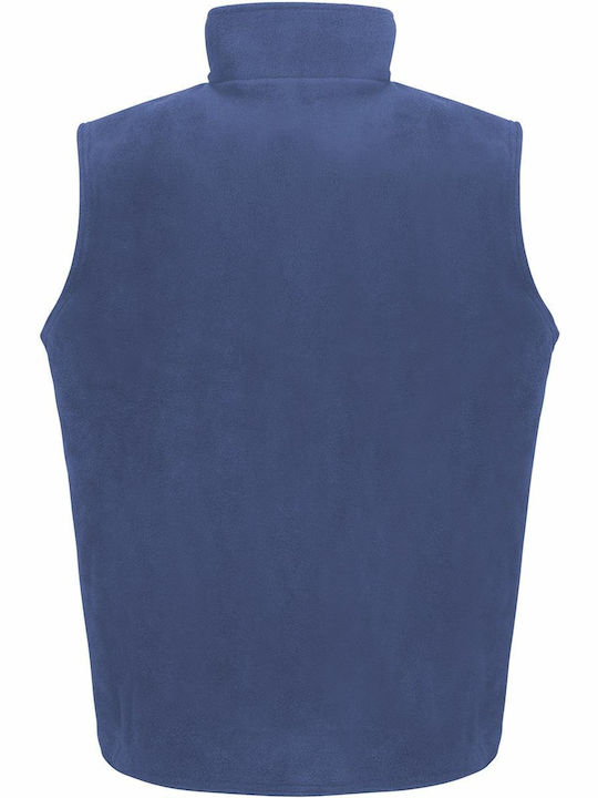 Result R037X Men's Sleeveless Promotional Cardigan Royal