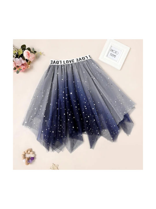 Glitter Design skirt - Blue