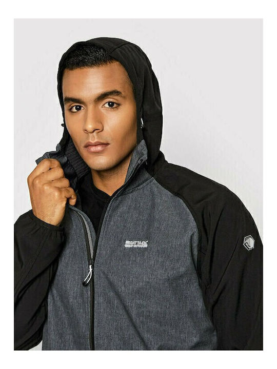 Χειμωνιάτικο Μπουφάν Softshell Αδιάβροχο και Αντιανεμικό Γκρι