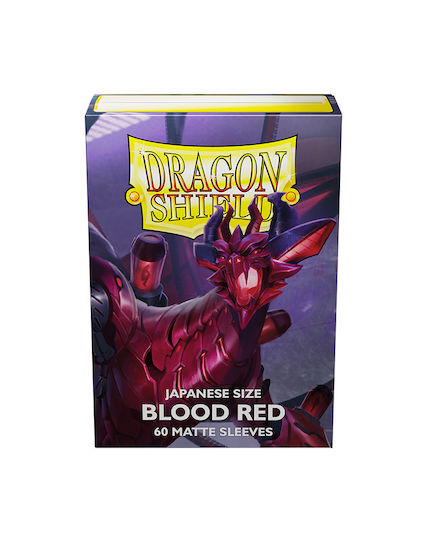 Dragon Shield Japanese Small Size Card Sleeves Japanese Size 60τμχ Red