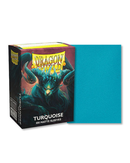 Dragon Shield Game Accessory Turquoise Matte Sleeves Standard Size 100τμχ ART11055