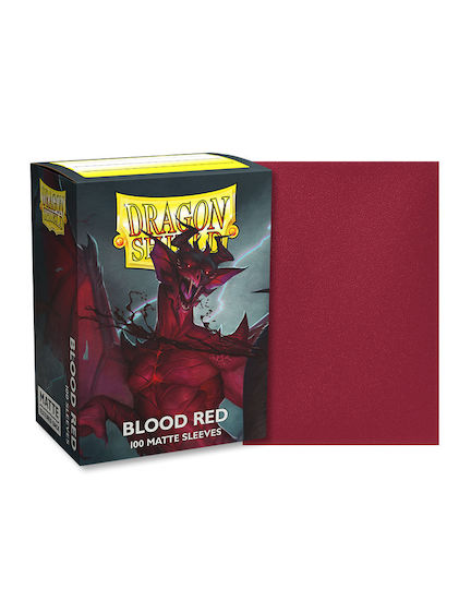 Dragon Shield Game Accessory Blood Red 'Simurag' Standard Matte 100 Sleeves AT-11050